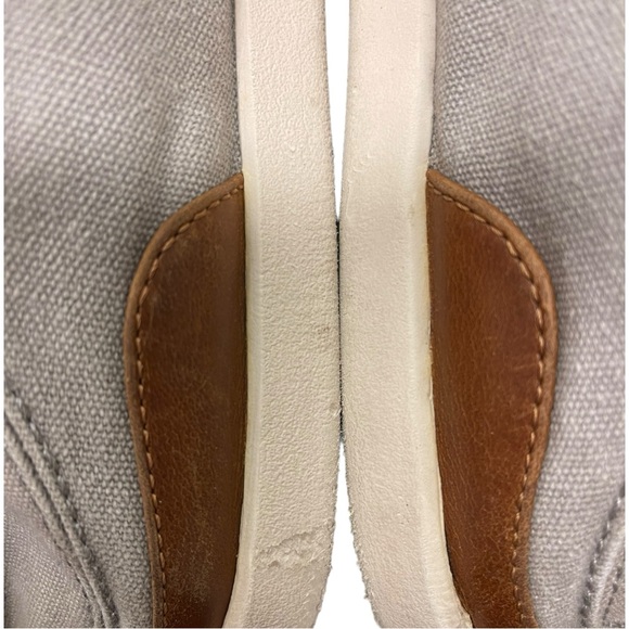 OLUKAI Manoa Canvas Sneaker Mens Size 13 /43 Gray - Picture 9 of 12